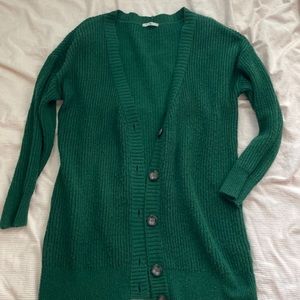 Oversized Bottle Green Caridgan